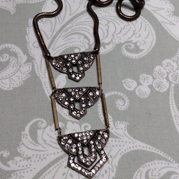 Jewelry - Brass Tone Snake Chain Necklace